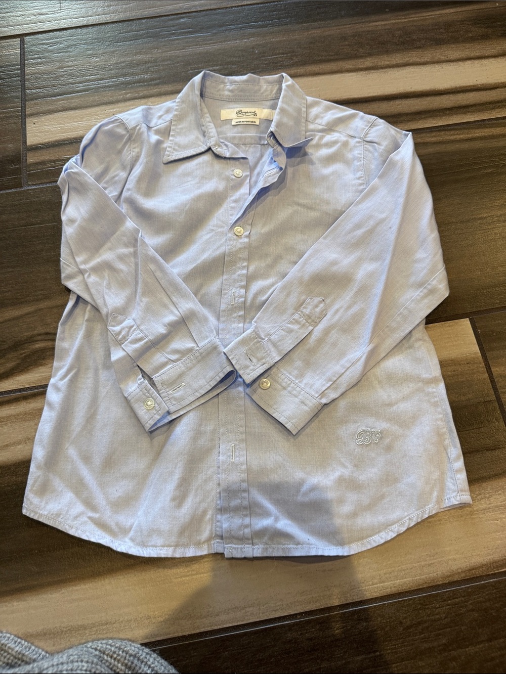 Bonpoint Light Blue Button-Down boy' Shirt